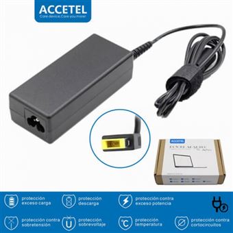 Carregador Accetel Compatível Portátil Lenovo Yoga Series | 20 V | 3.25 A | 65 W | USB - 1