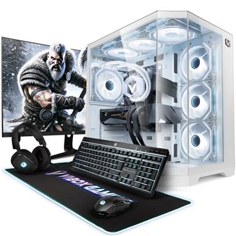 Computador Gaming Completo Vibox IV-775 | 27" Monitor | AMD Ryzen 7 9700X 5,5 GHz | Nvidia RTX 5070 12 GB | 32 GB RAM | 1 TB SSD | Windows 11 | WiFi 6 + Bluetooth 5.4 - 1