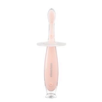 Escova de dentes em silicone com ventosa Kikka Boo Softy Rosa - 1