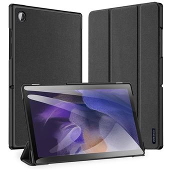 Capa Pu + Tpu magunivers Dux Ducis à Prova de Choque | Função Auto Wake/Sleep com Suporte Dobrável em Três Partes Preto para Samsung Tab A8 2021 - 1