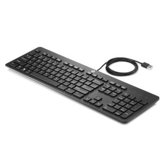 Teclado com Fios HP USB Business Slim Keyboard Preto - 1