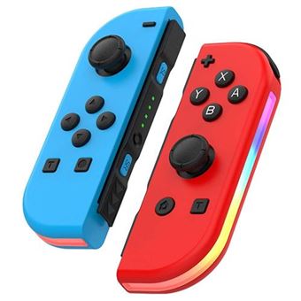 Comando Nanlin Compatível com Nintendo Switch | Wireless Bluetooth - Azul/Vermelho - 1