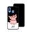Capa Hapdey para Samsung Galaxy A40 2019 Design Natal, Porco Let it Snow em Silicone Flexível e TPU Preto_2