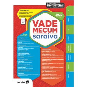 Vade Mecum Saraiva 2020 - Tradicional - 29ª Edição: Atualizado com o Pacote Anticrime - 1