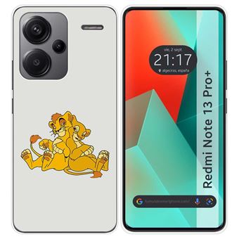 Capa Tumundosmartphone de silicone para Xiaomi Redmi Note 13 Pro+ Plus 5G design desenhos de leões - 1