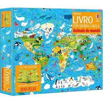 Animais Do Mundo - Livro Com Quebra Cabeca - Usborne - 1