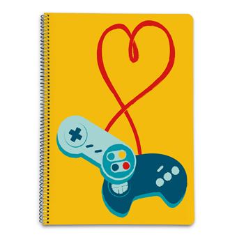 Caderno Capa Polipropileno A4 5X5 Microperfurado Gamer New Collection - 1