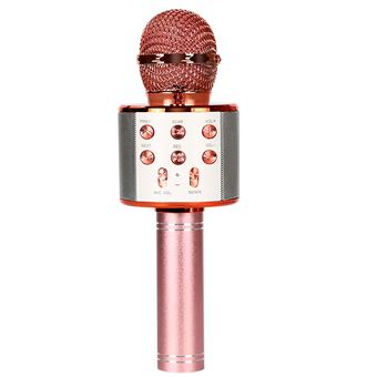 Microfone Karaoke Bluetooth CO-Phénix - Rosa Ouro - 1