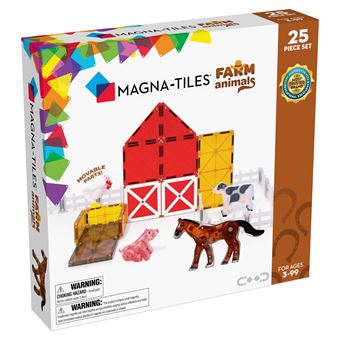 MAGNA-TILES - Animais da Quinta - Conjunto de 25 Peças - 1