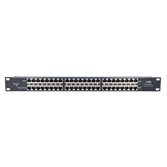 Adaptador Poe Extralink PoE Injector 24 Port 24x 100 Mb / s RJ45, caixa de rack | Preto - 1