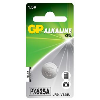 Lr9 / 625a / Px625 / Lr9 / Sr43 / V625u GP Batteries Alkaline Cell GPPX625AF | Aço inoxidável - 1