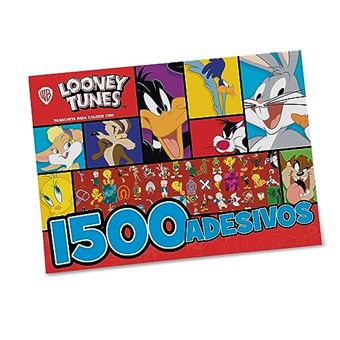 Looney Tunes Prancheta Para Colorir Com 1500 Adesivos - 1