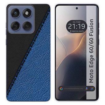 Capa de Silicone TUMUNDOSMARTPHONE para Motorola Edge 60 / 60 Fusion 5G | Design em couro 2 padrões - 1