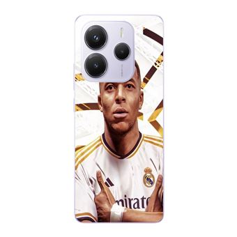 Capa Maniacase para Xiaomi Redmi Note 14 5G | Kylian Mbappe Real Madrid papel de parede celebração - 1
