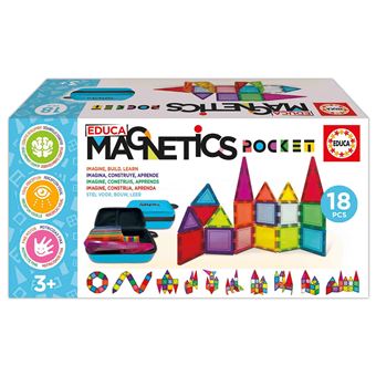 Jogo de Construção Magnético Educa Pocket | 18 Peças - 1