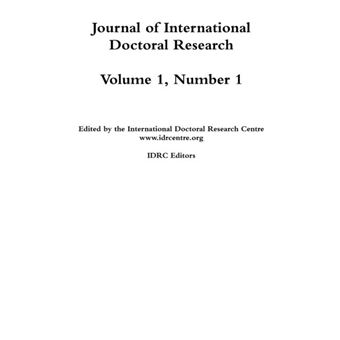 Jidr Vol 1 Number 1 - 1