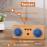 Coluna Deluxe YZSY Bluetooth Tambor Natural Bamboo Blue Denim_1