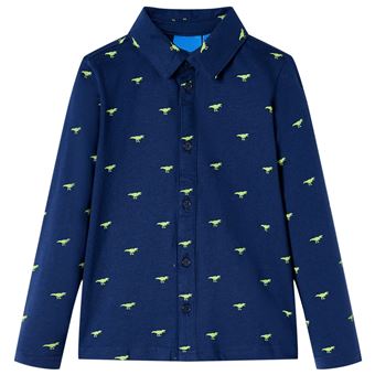 Camisa de criança | vidaXL | azul-marinho 116 | 5 a 6 anos - 1