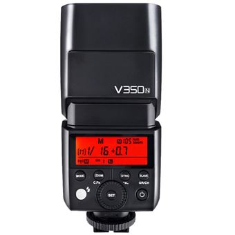 Flash Godox Speedlite V350-N para Nikon | TTL | 2.4G | 1/8000 - Preto - 1