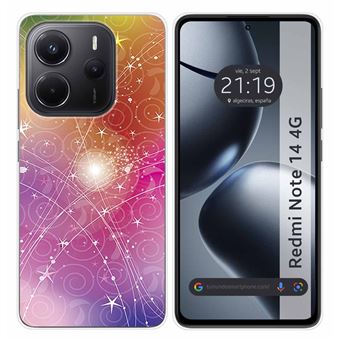 Capa TUMUNDOSMARTPHONE de silicone para Xiaomi Redmi Note 14 4G Desenhos de design abstrato - 1
