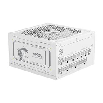 Fonte de Alimentação MSI MAG A1000GL PCIE5 WHITE | Branco - 1