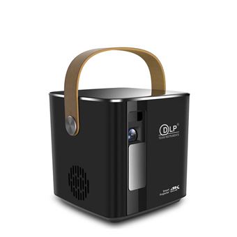 Mini Projetor de Vídeo LED DAM P12 | DLP | HD 1080P | Preto - 1