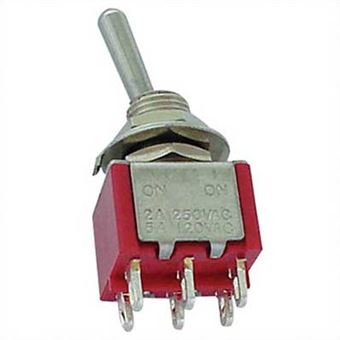 Interruptor Toggle Velleman 2 Pinos On/Off/On 28V 5A - 1