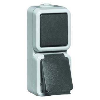 PEHA D 6666 WAB tomada Tipo F Cinzento - 1