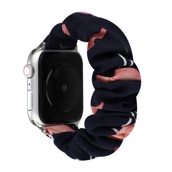 Bracelete de Trançada HSMY Elástico para Apple Watch Series 6/ SE/ 5/ 4 | 40 mm - Preto&Vermelho - 1