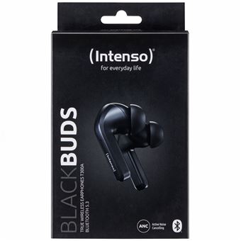 Auriculares Bluetooth Intenso Black Buds T300A | Preto - 1
