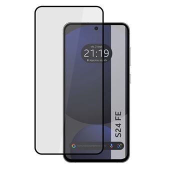 Película TUMUNDOSMARTPHONE de vidro temperado preto com cola completa 5D para Samsung Galaxy S24 FE 5G - 1