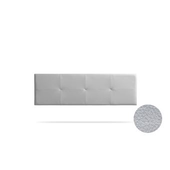 Cabeceira Estofada Moonia Altea Pele Sintética | 190 X 50 X 5 cm | Prata - 1