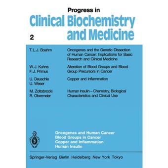 Oncogenes and Human Cancer Blood Groups in Cancer Copper and Inflammation Human Insulin - Paperback - 2011 - 1