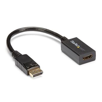 Adaptador de Cabo de Vídeo StarTech.com Conversor Adaptador Vídeo DisplayPort para HDMI | Preto - 1