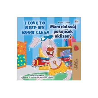 I Love To Keep My Room Clean English Czech Bilingual Childrens Book - 1