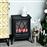 Lareira Eléctrica Móvel HOMCOM Tipo Aquecedor de Pé 1000W/2000W | Preto - 41.5x28x54cm_0