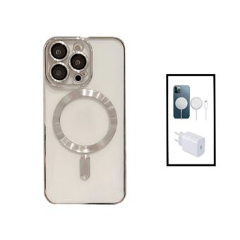 Kit Phonecare Capa LuxArmor MagSafe Câmara Protection + Base Carregador Type C FastCharge 20W + Magnetic Wireless Fast Charger para Apple iPhone 14 Pro Max - Preto - 1