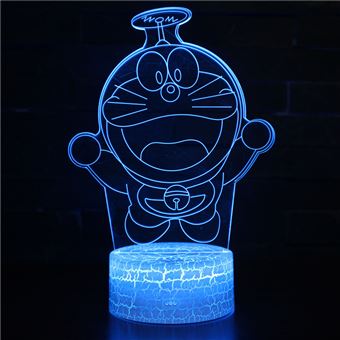 Lâmpada 3D HSMY | Infantil | Multicolorido com Controlo Remoto | Doraemon | 594 - 1