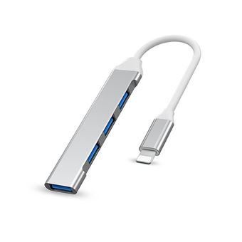 Hub Lightning 4 Portas V-REEL USB - Para iPhone/iPad - Expansão de Conexões | QT08 - 1