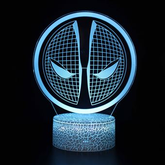 Lâmpada 3D HSMY | Infantil | Multicolorido com Controlo Remoto | Spiderman | 962 - 1