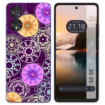 Capa de Silicone Tumundosmartphone para TCL 50 SE | Desenhos radial - 1