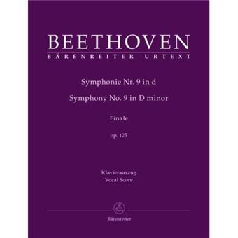 Partitions classique BARENREITER BEETHOVEN L.V. - SCHLUSSCHOR (FINALE) 'AN DIE FREUDE' AUS SYMPHONIE NR. 9 D-MOLL OP. 125 Choeur et ensemble vocal - 1