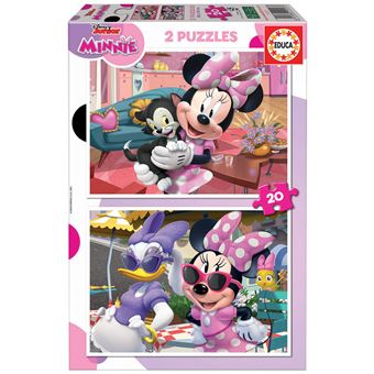 Puzzle Educa Disney Junior Minnie 19297 | 2X20 Peças - 1