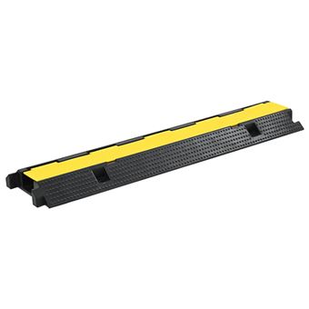 Rampa Protetora de Cabos vidaXL 1 Canal Borracha 100 Cm - 1