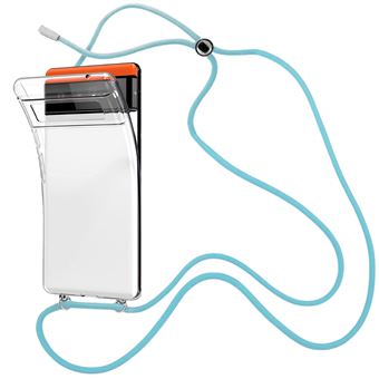 Capa Cristal com Fio Cordão Antiimpacto Azul para Google Pixel 7 Pro - 1