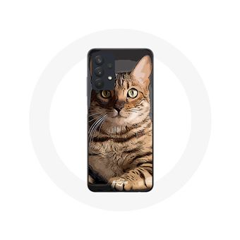 Capa Maniacase para Samsung Galaxy A32 5G da raça de gatos Bengal - 1