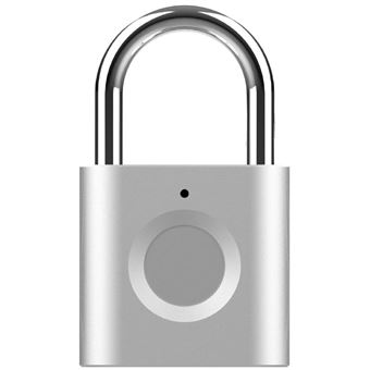 Cadeado com Impressão Digital Elinksmart P3 Micro USB Ip65 Liga de Zinco - Prateado - 1