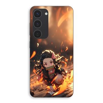 Capa Maniacase para Samsung Galaxy S23 | Demon Slayer Nezuko 3D arte anime Manga - 1