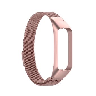 Bracelete Milanese Com Fecho Magnético Gift4Me para Samsung Galaxy Fit2 (SM-R220) - Rosa - 1