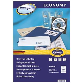 Etiqueta para Impressão Avery ELA049 | Branco - 1